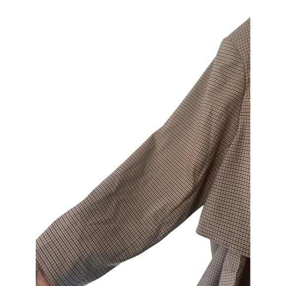 New with Tags Eloquii Plus Brown Houndstooth Open Front Blazer Dress Size 30 - Picture 9 of 15